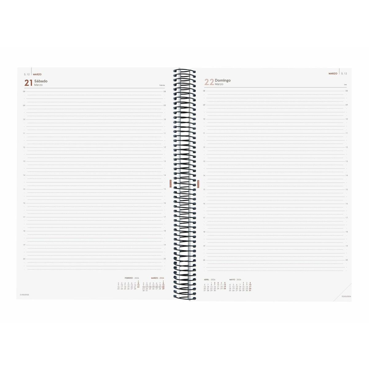 Agenda Finocam OPAQUE Azul A4 21 x 29,7 cm 2026