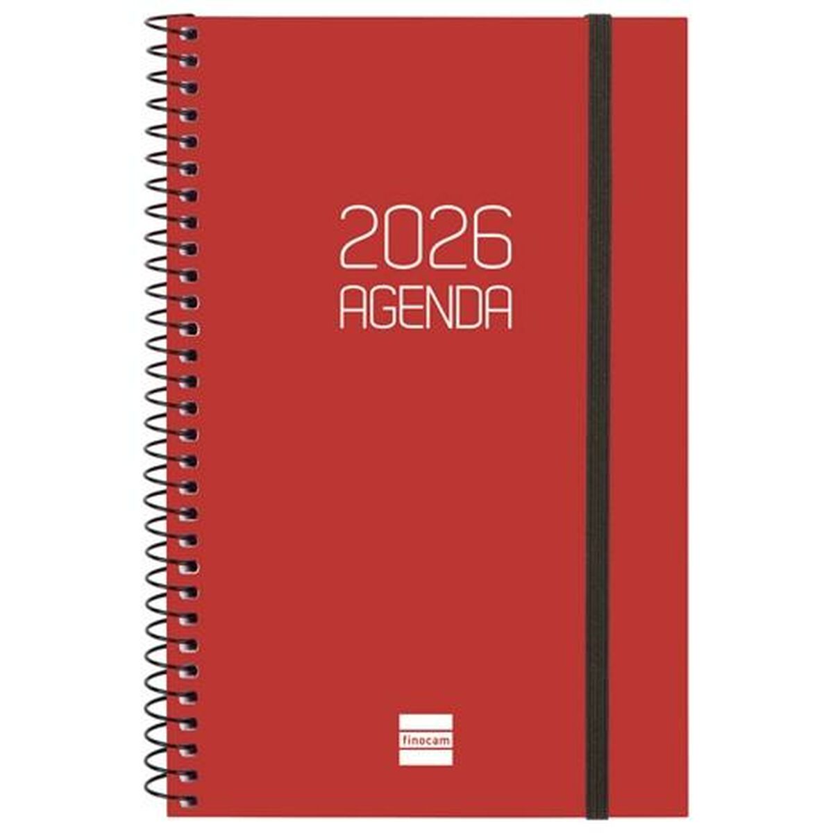 Agenda Finocam OPAQUE Burdeos 11,7 x 18,1 cm 2026