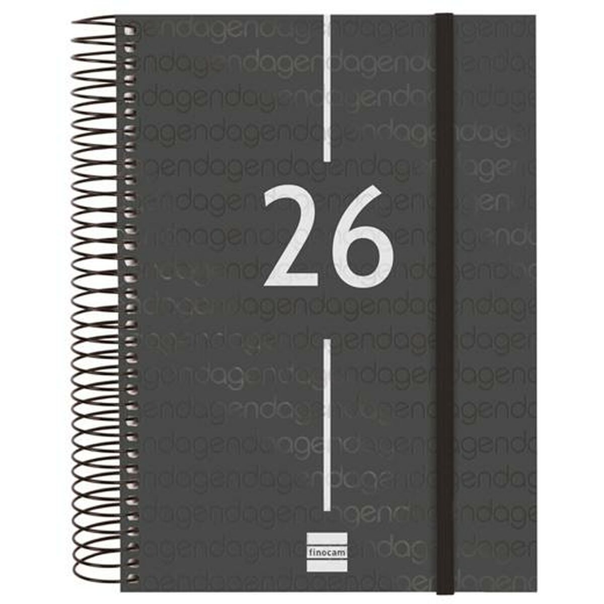 Agenda Finocam YEAR Negro A5 15,5 x 21,2 cm 2026