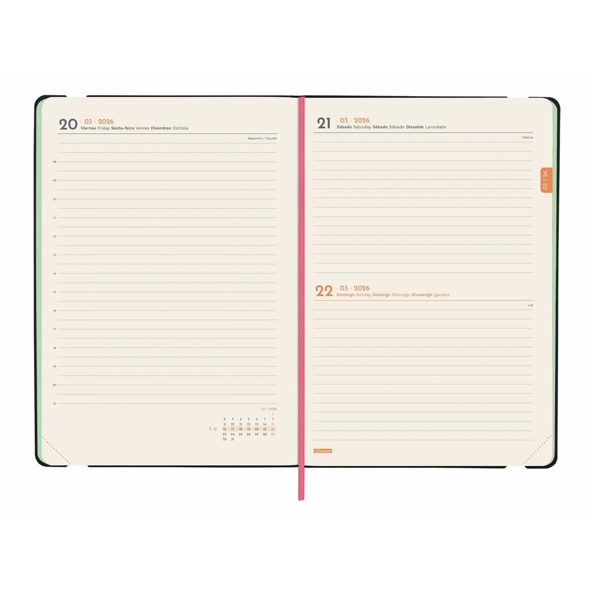 Agenda Finocam FLEXI JOY Bloom A5 14,8 x 21 cm 2026
