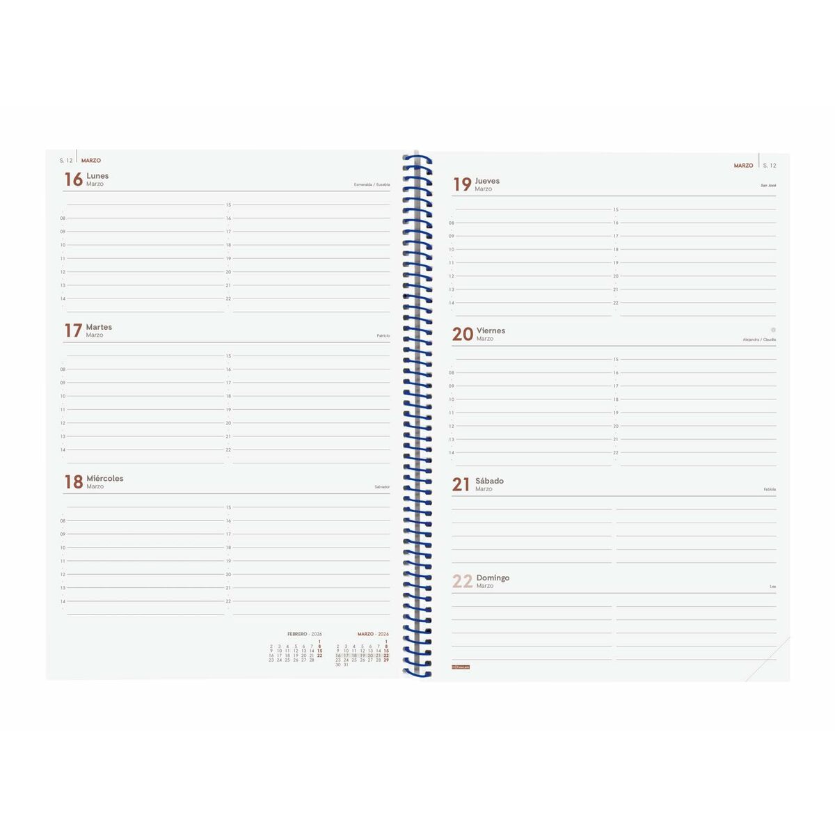 Agenda Finocam YEAR Azul A4 21 x 29,7 cm 2026