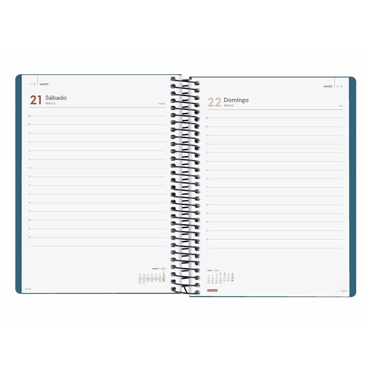 Agenda Finocam MY Azul A5 15,5 x 21,2 cm 2026