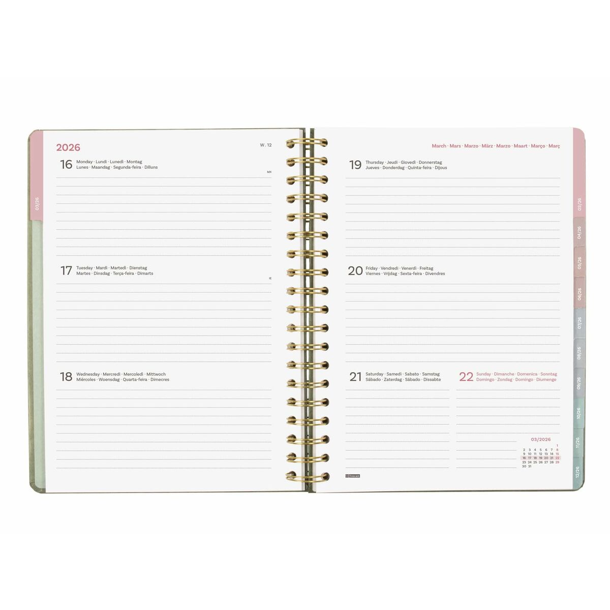 Agenda Finocam OPTIMAL B5 17,6 x 25 cm 2026