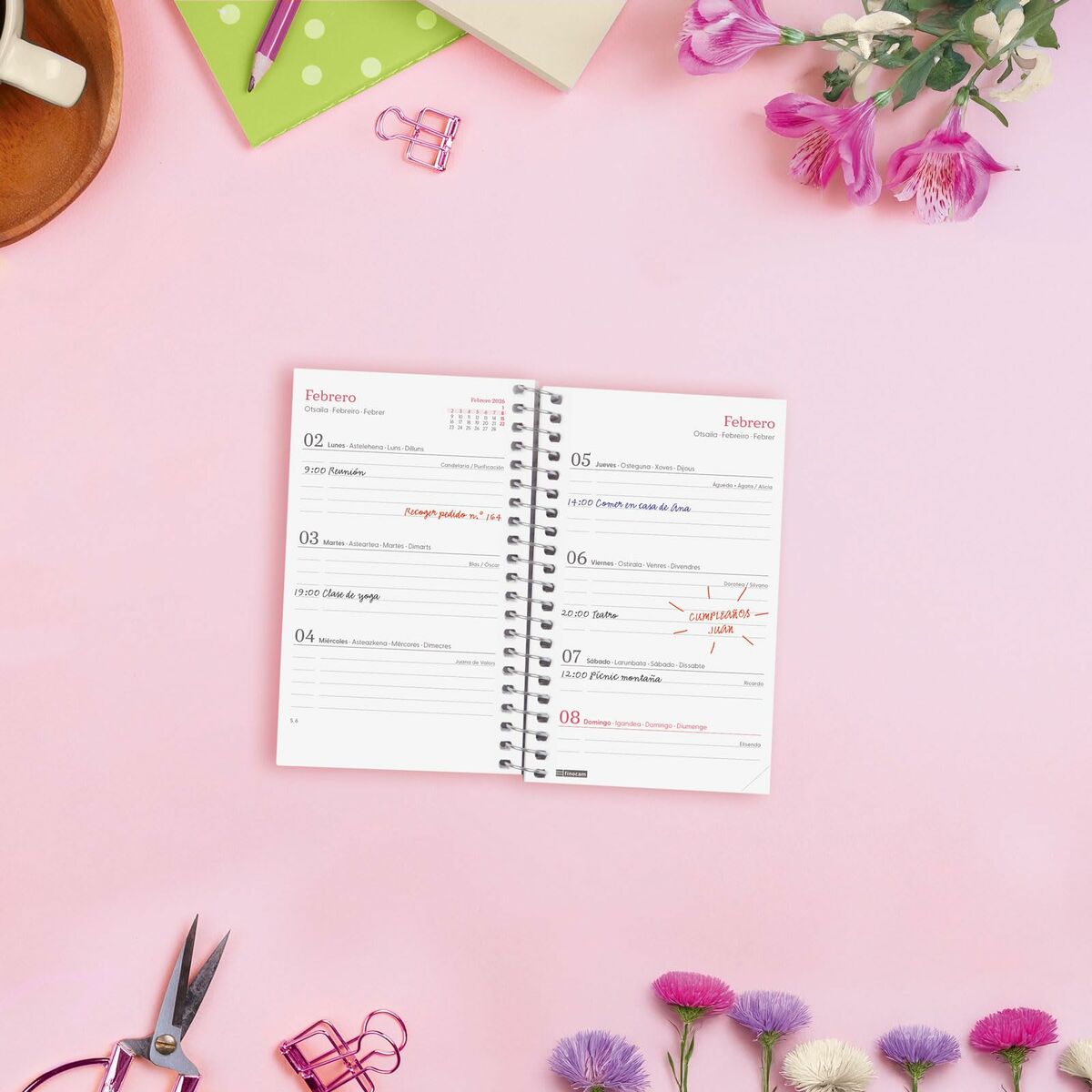 Agenda Finocam DESIGN COLLECTION Imposible Mini 7,9 x 12,7 cm 2026