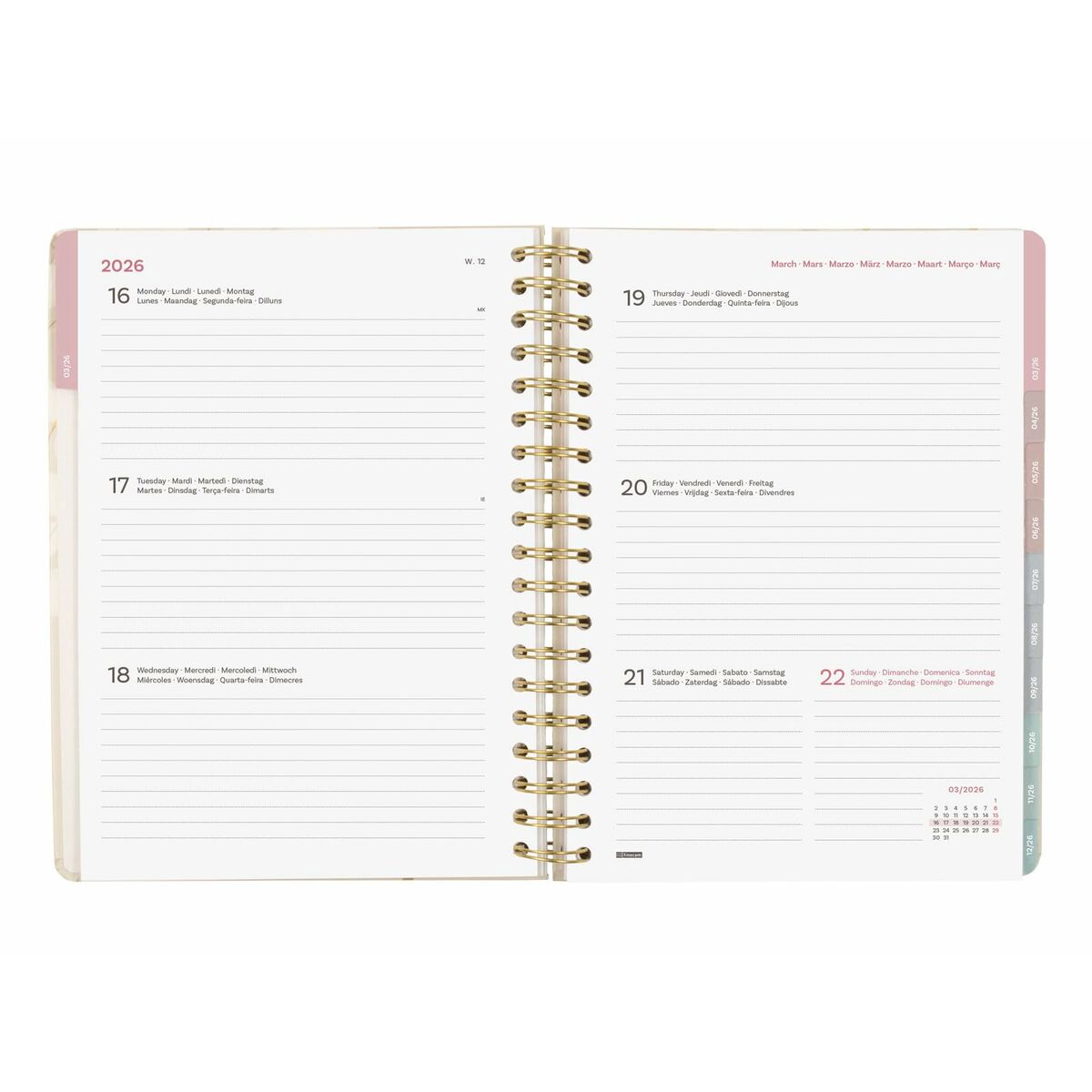 Agenda Finocam OPTIMAL B5 17,6 x 25 cm 2026