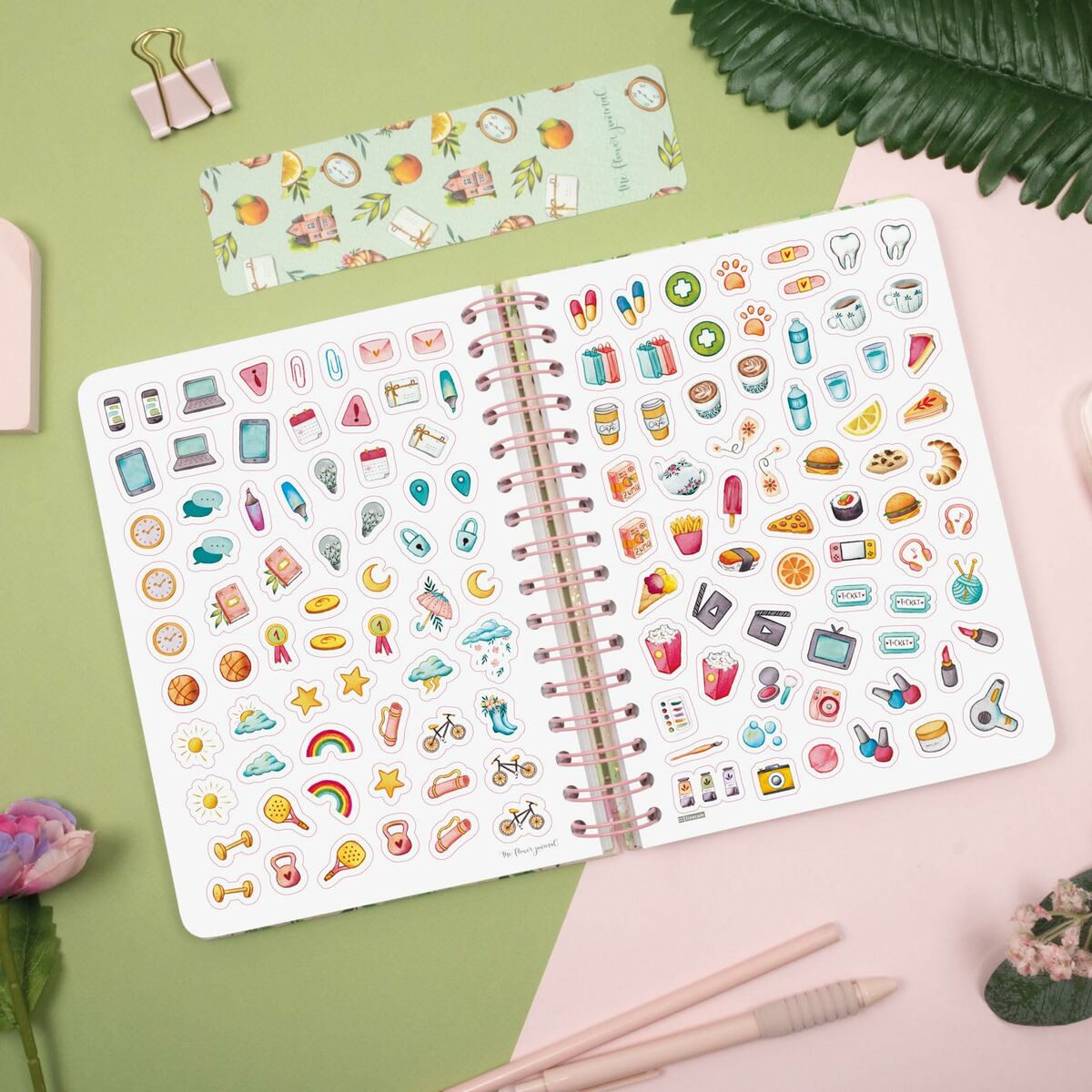 Agenda Finocam THE FLOWER JOURNAL A5 15,5 x 21,2 cm Rosa 2026