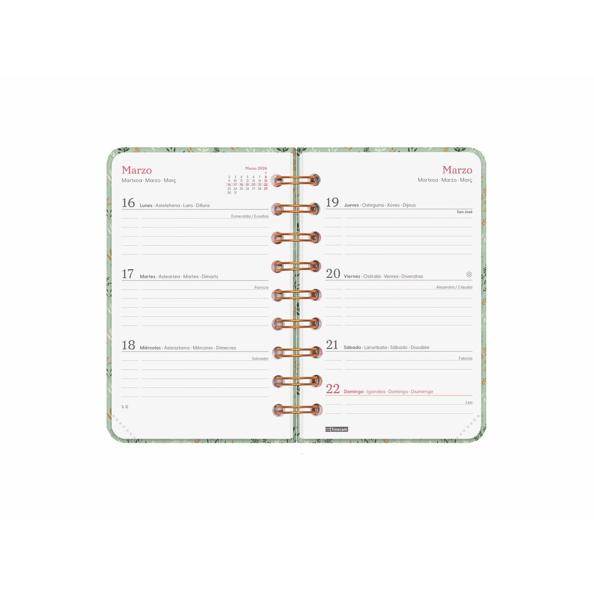Agenda Finocam YOU 7,9 x 12,7 cm 2026