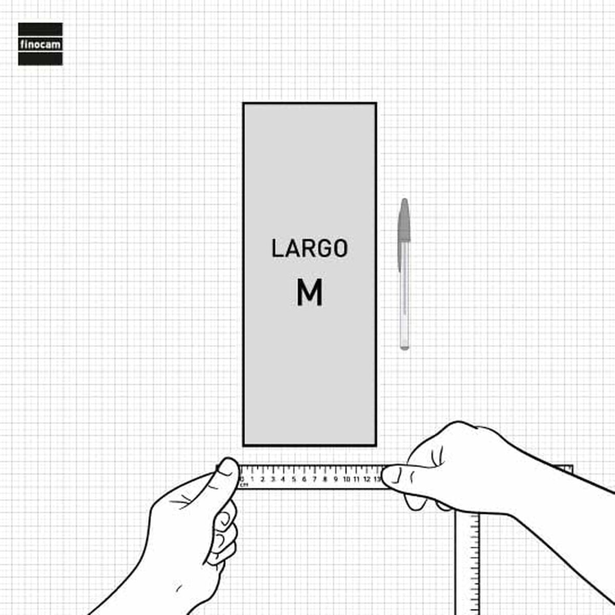 Calendario de pared Finocam Papel 2026 13 x 33 cm