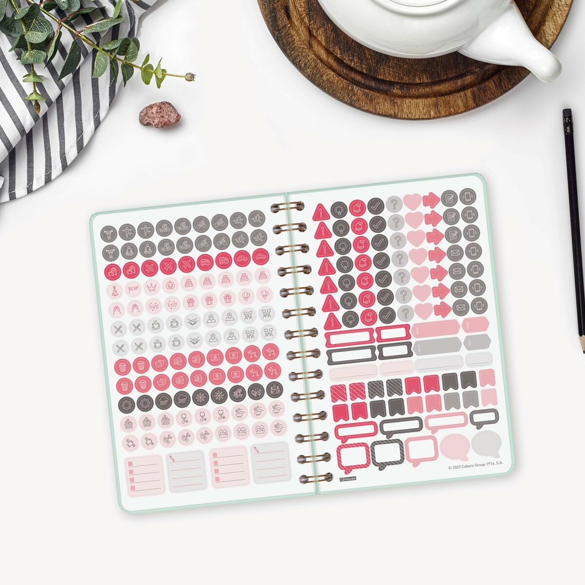 Agenda Finocam Alma Menta 11,7 x 18,1 cm 2026