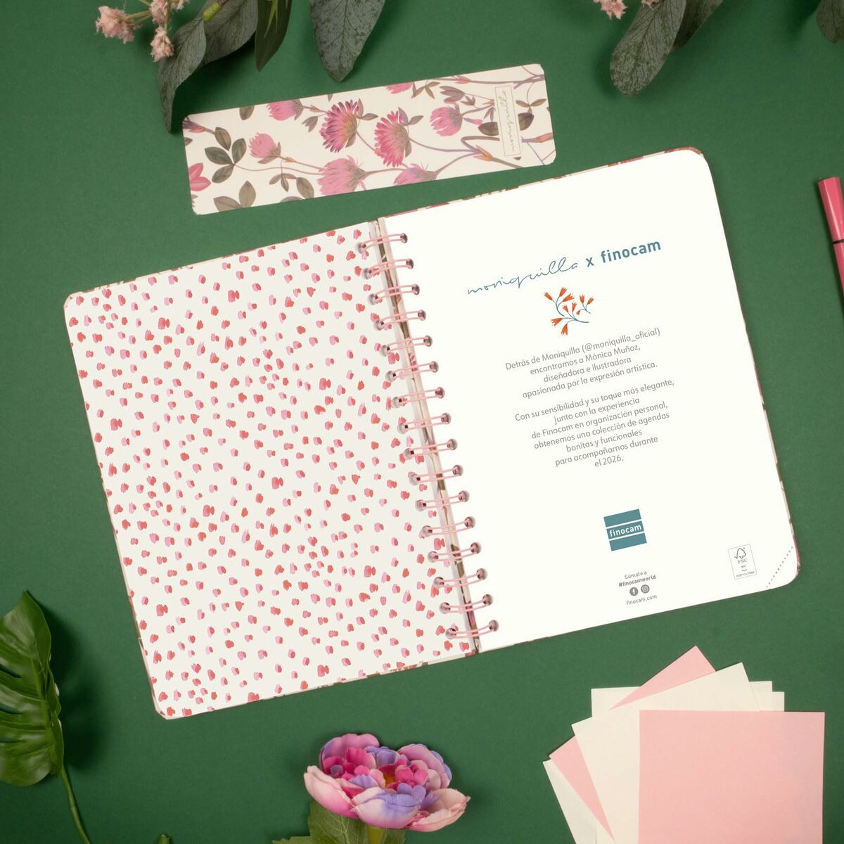 Agenda Finocam MONIQUILLA A5 15,5 x 21,2 cm 2026