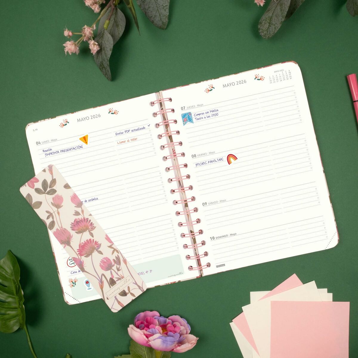 Agenda Finocam MONIQUILLA A5 15,5 x 21,2 cm 2026