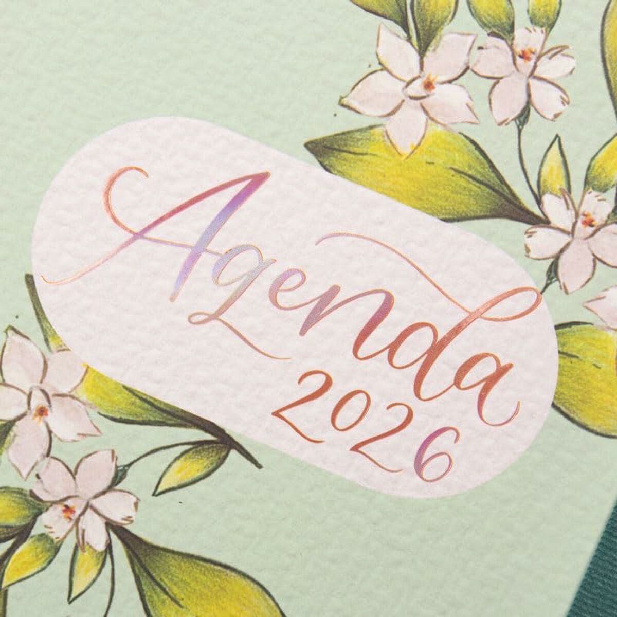 Agenda Finocam THE FLOWER JOURNAL A5 15,5 x 21,2 cm Verde 2026