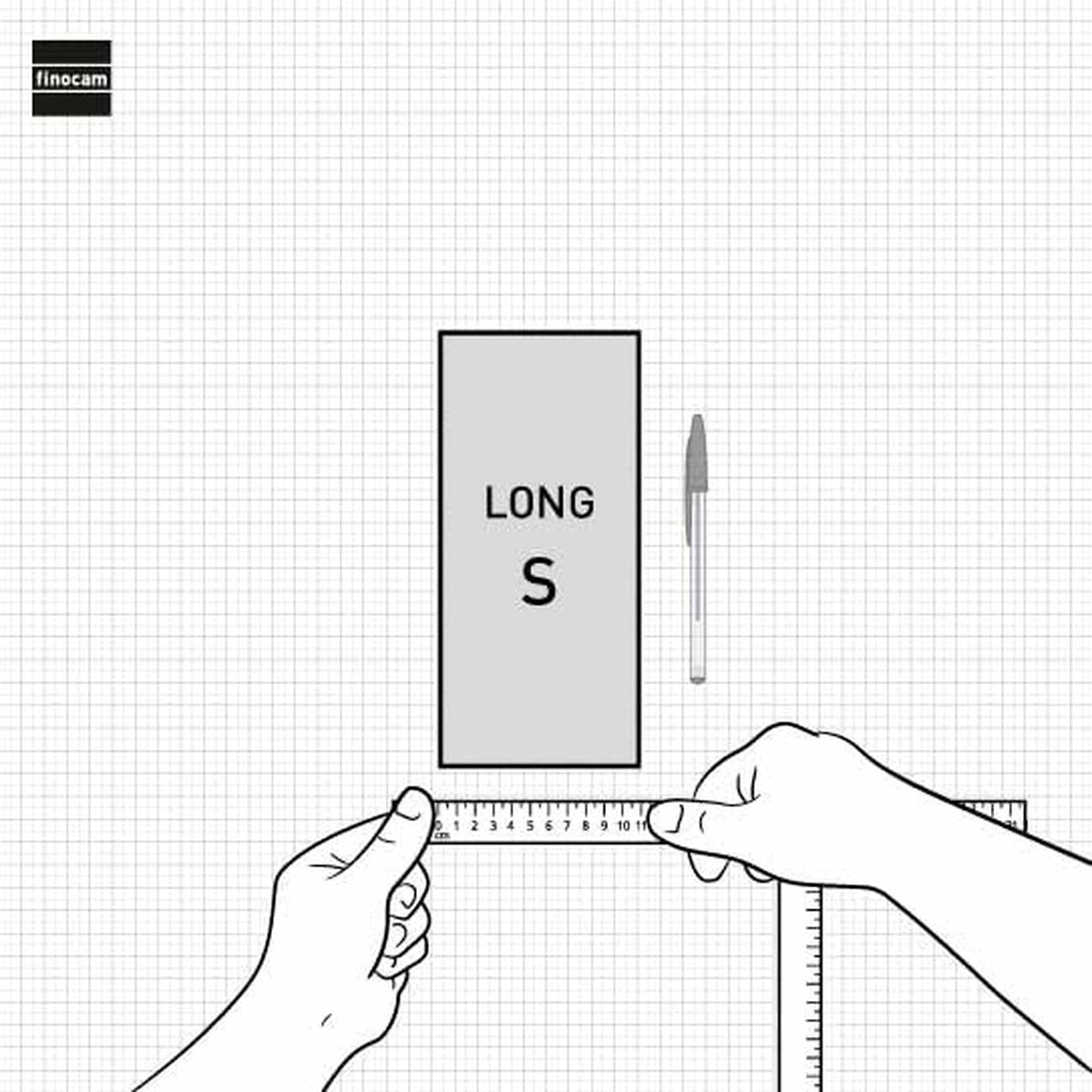 Calendario de pared Finocam Papel 2026 11 x 23,5 cm