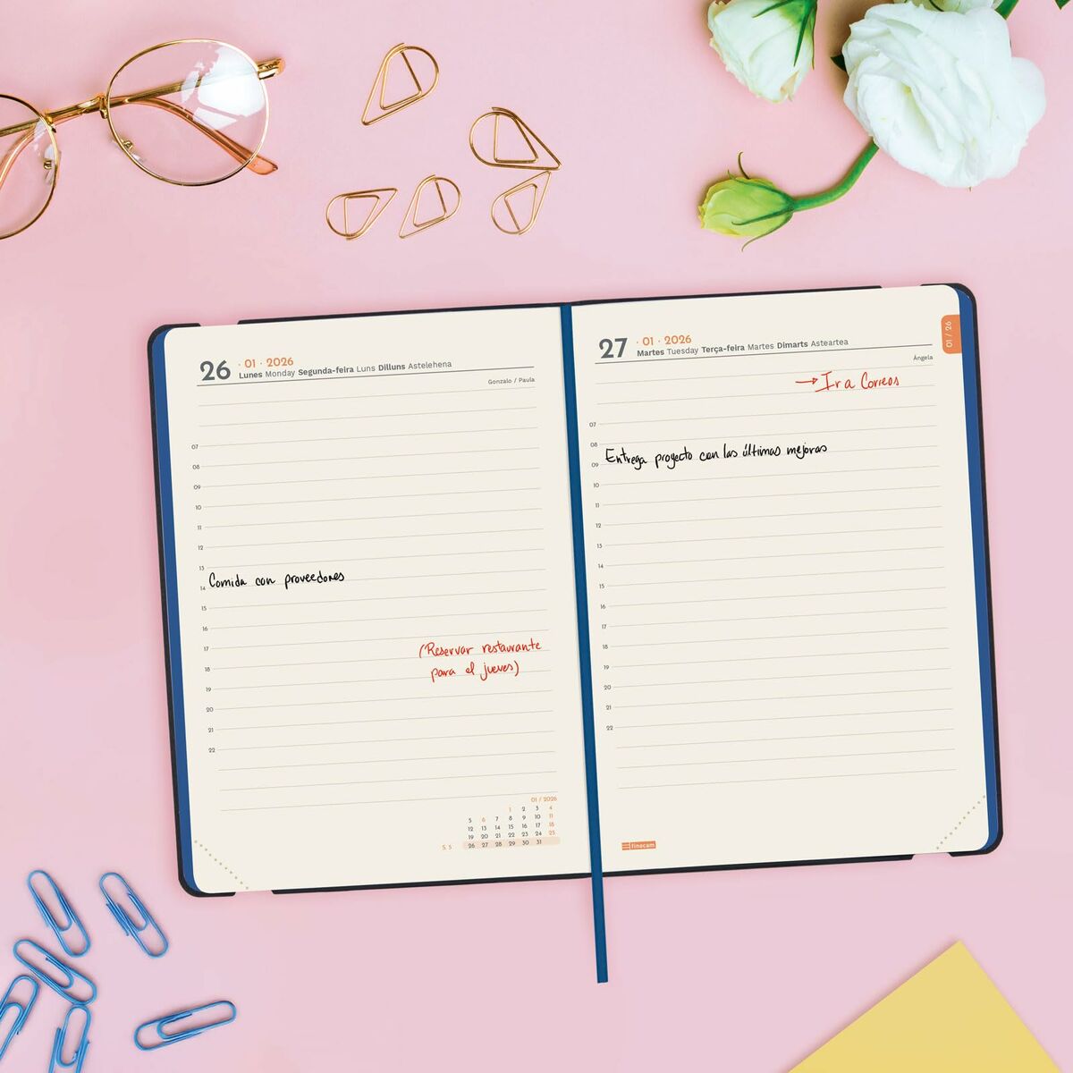 Agenda Finocam FLEXI JOY Fiona 11,8 x 16,8 cm 2026