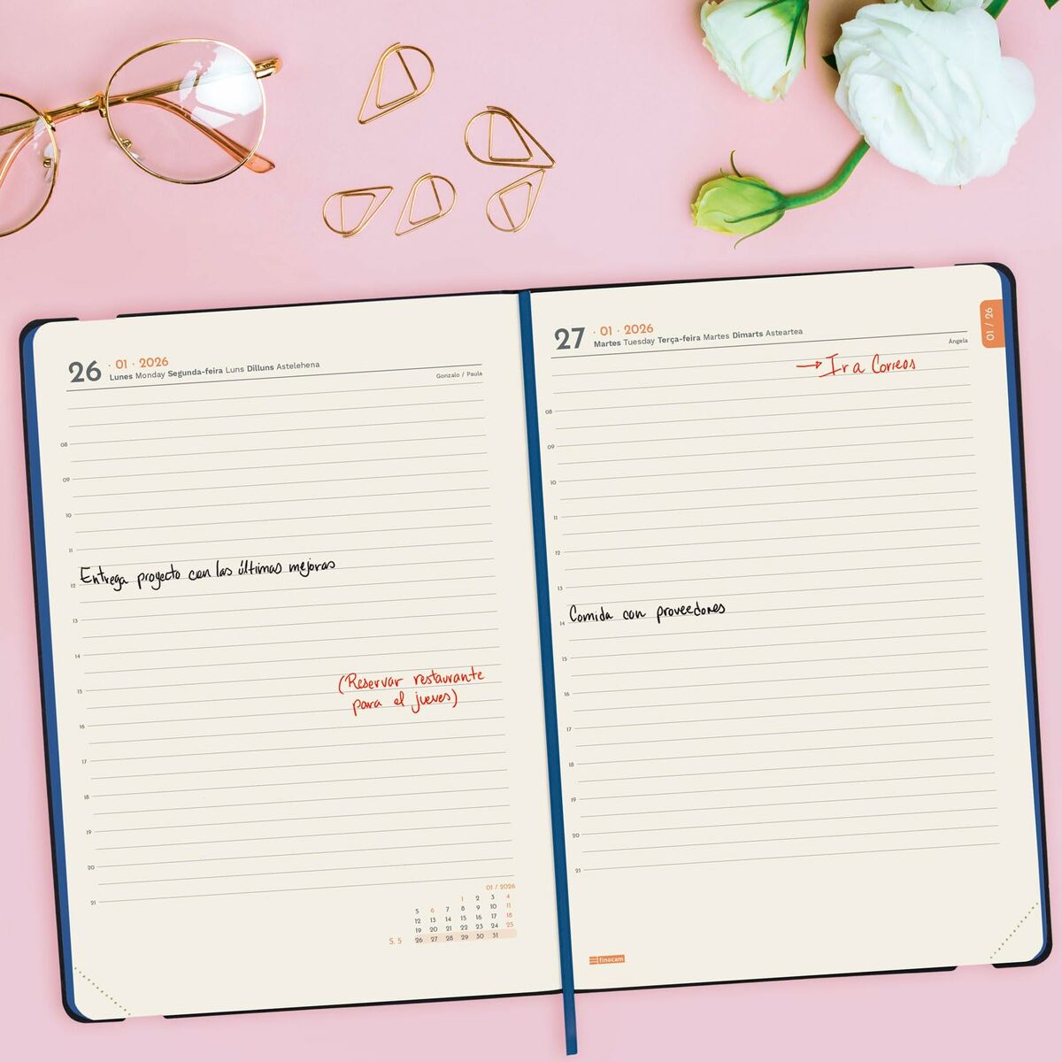 Agenda Finocam FLEXI JOY Fiona A5 14,8 x 21 cm 2026