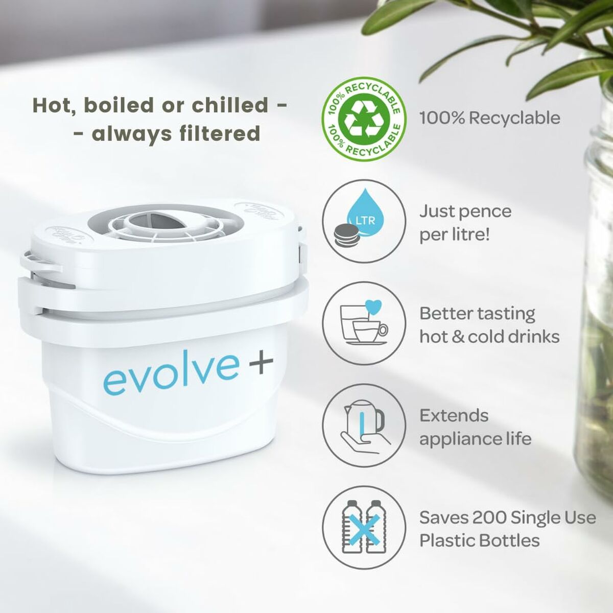 Dispensador de Agua Aqua Optima STAUR001 Negro Plástico