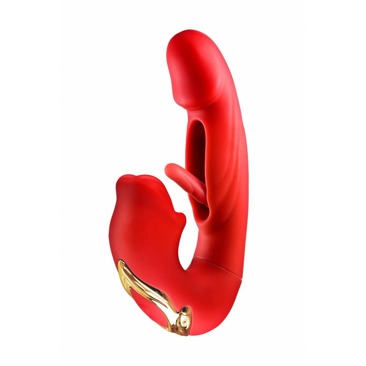 Vibrador Doble Estimulación Yoba Kissy  Rojo