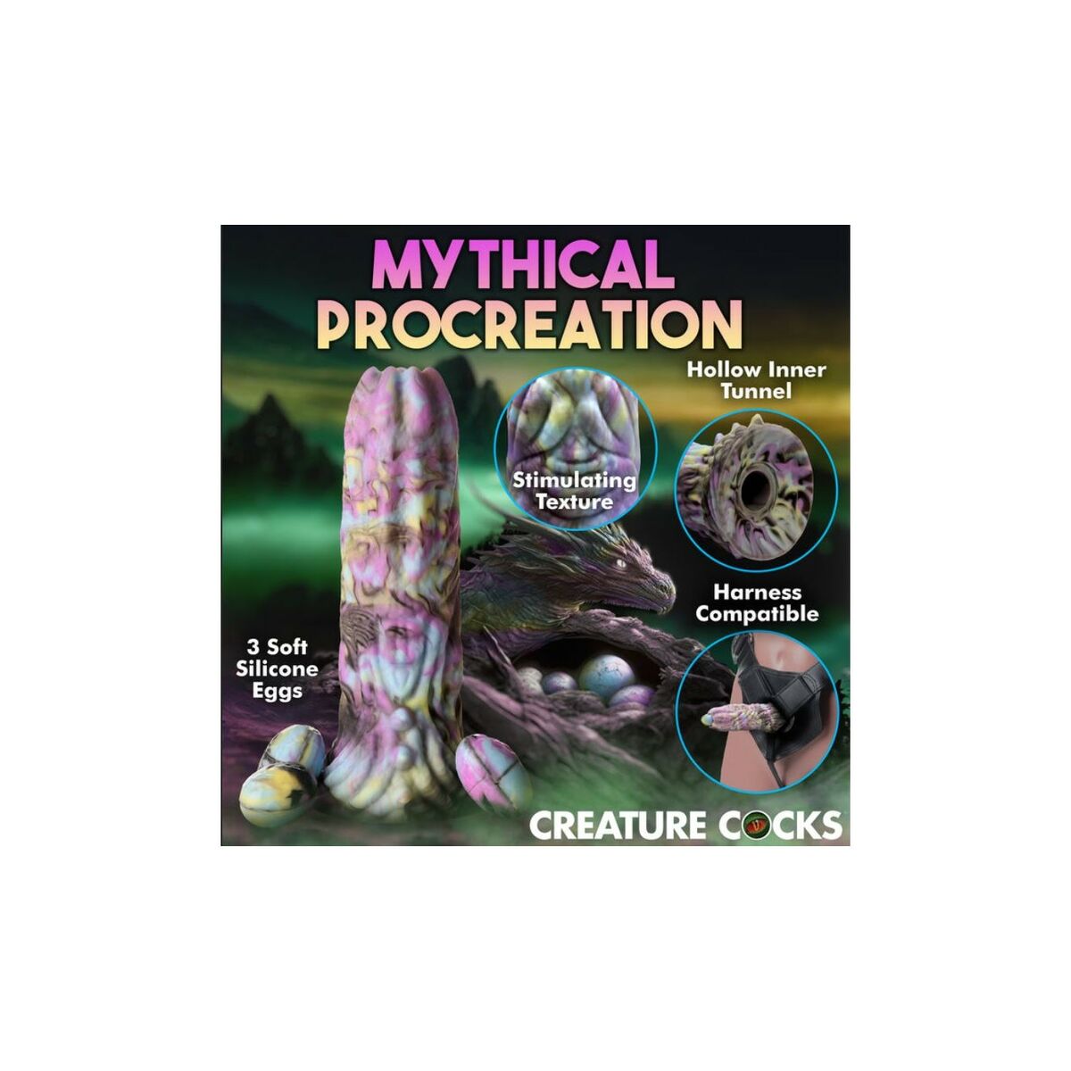 Consolador Realista XR Amarillo Azul Negro Rosa Ø 2,5 cm Ø 3,8 cm Ø 4,6 cm Ø 5,8 cm