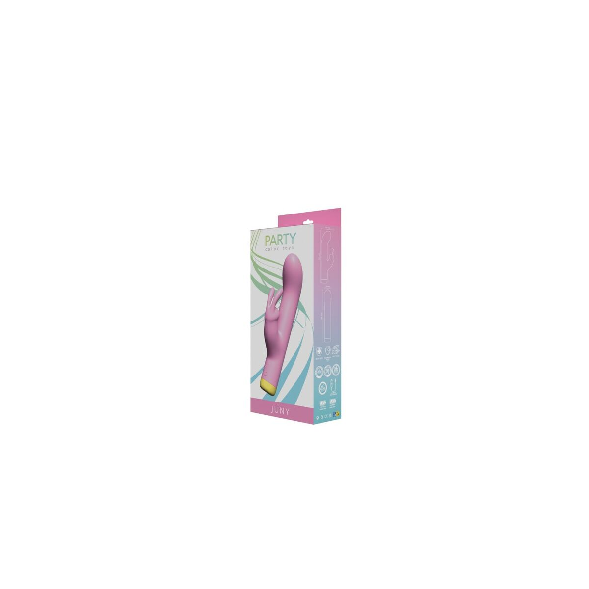 Vibrador Doble Estimulación Party Color Toys JUNY  Rosa