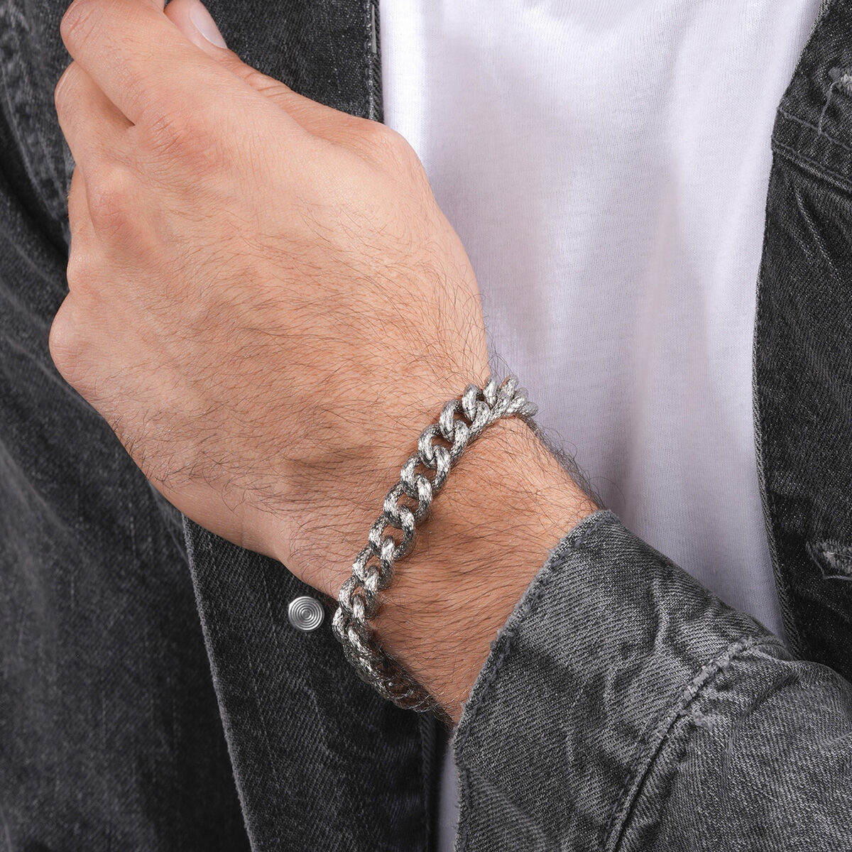 Pulsera Hombre Police PEAGB0032301 Plateado