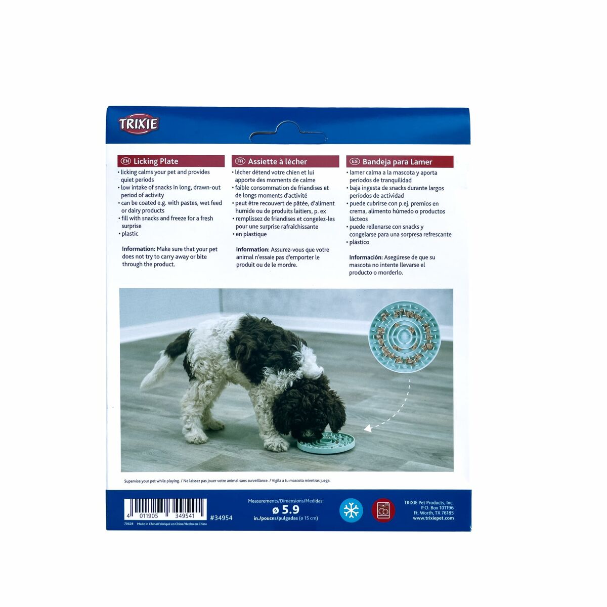 Comedero para Mascotas Trixie Junior Licking Verde Menta