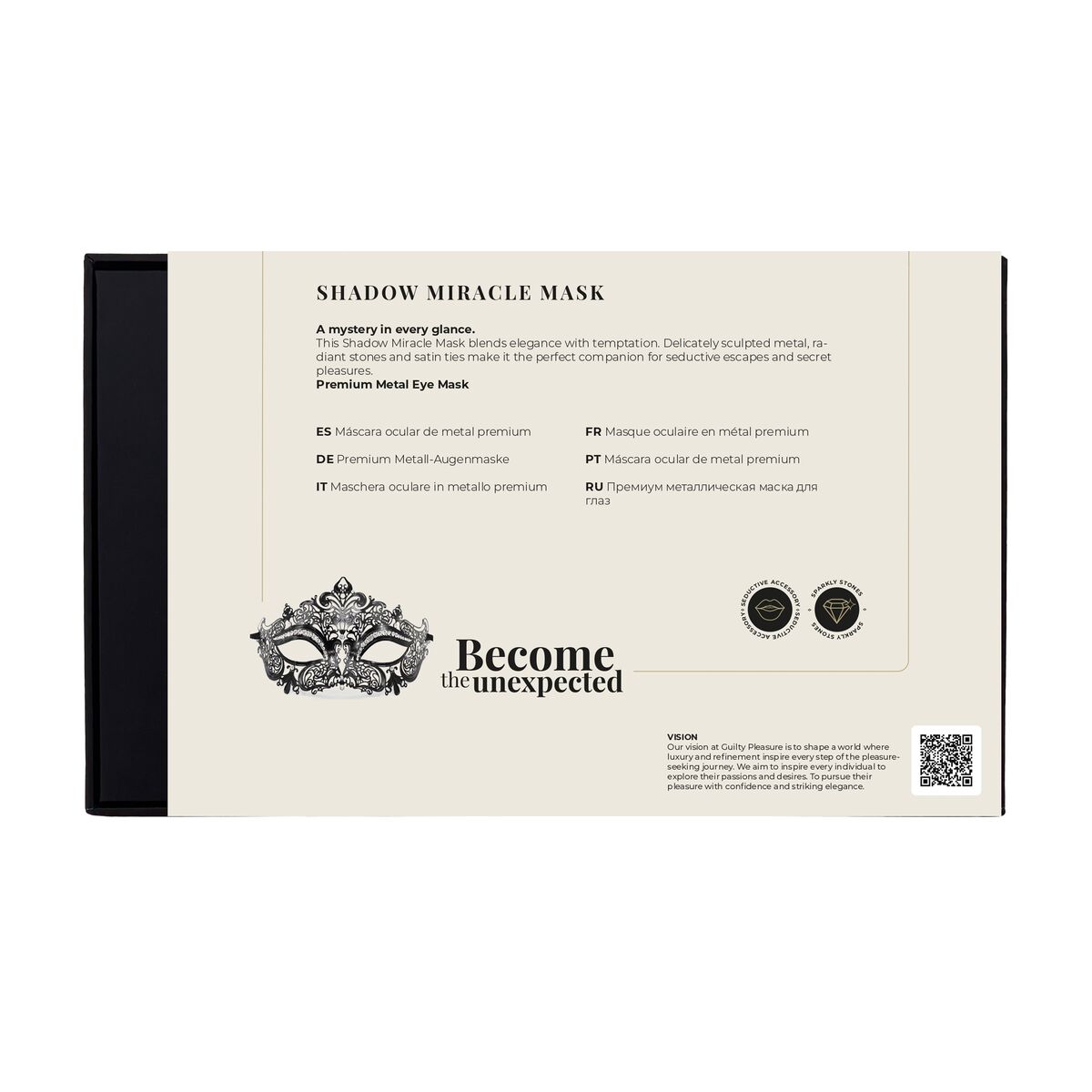 Máscara Guilty Pleasure Accents Negro