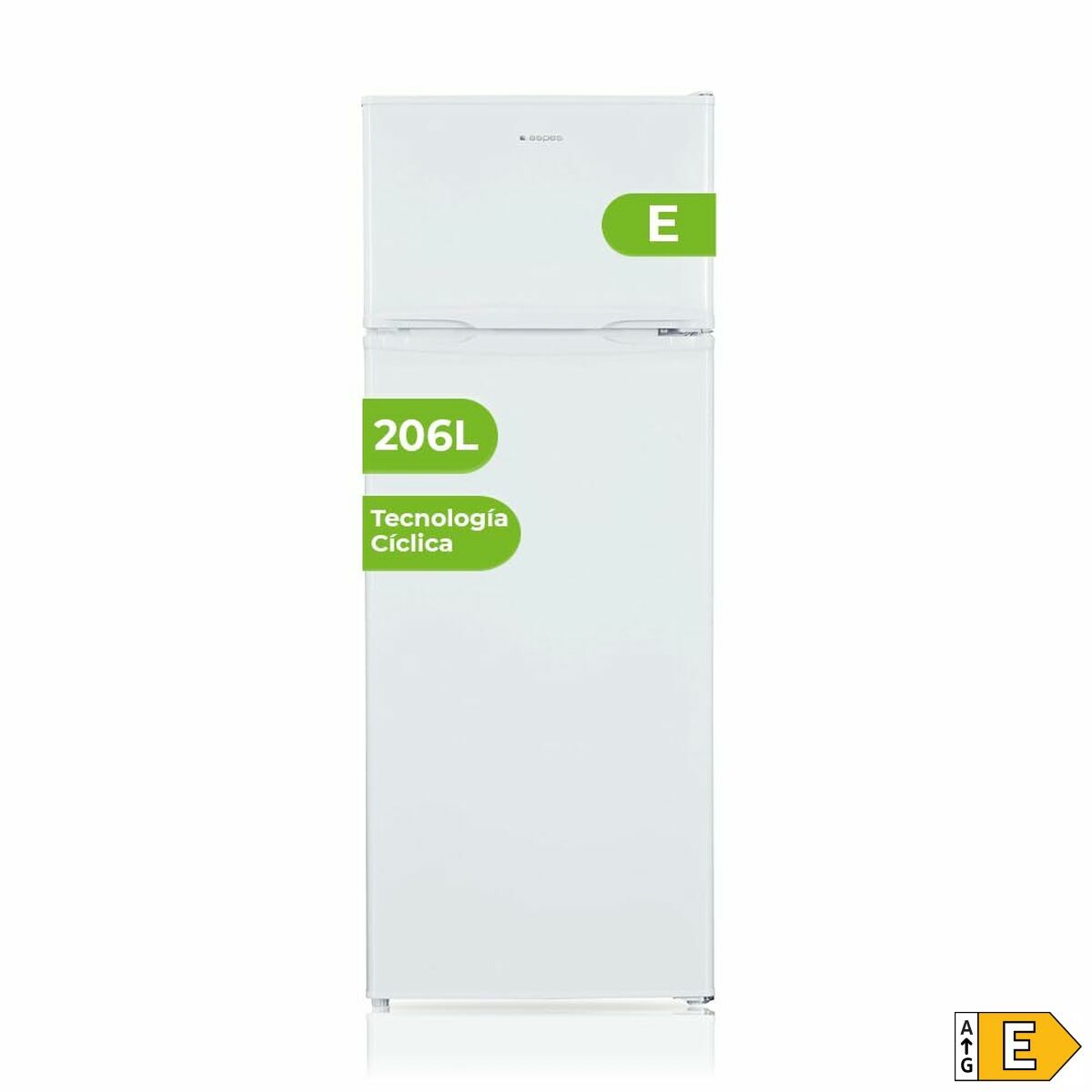 Frigorífico combinado Aspes AF145503E   143 206 L Blanco