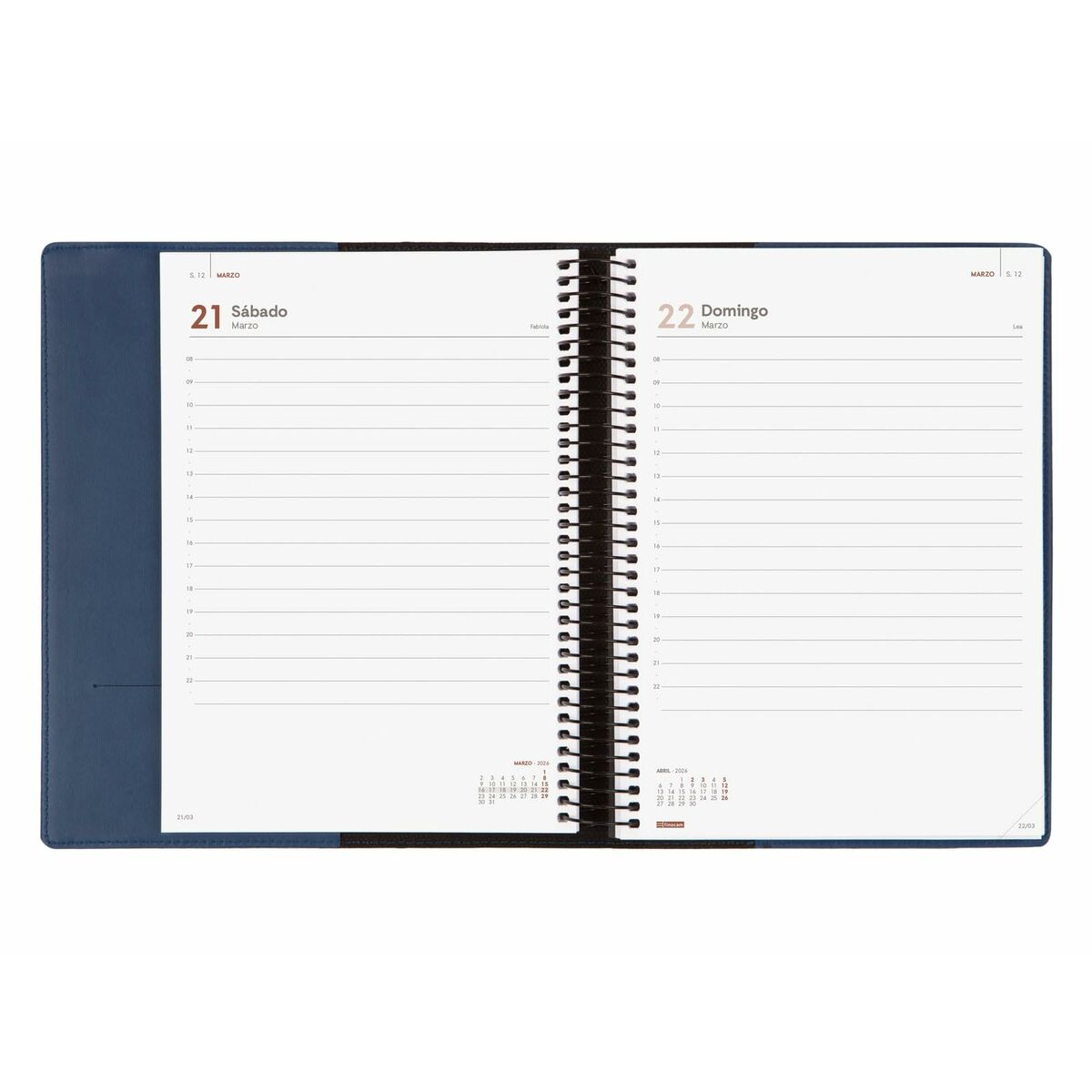 Agenda Finocam DUOBAND Azul A5 15,5 x 21,2 cm