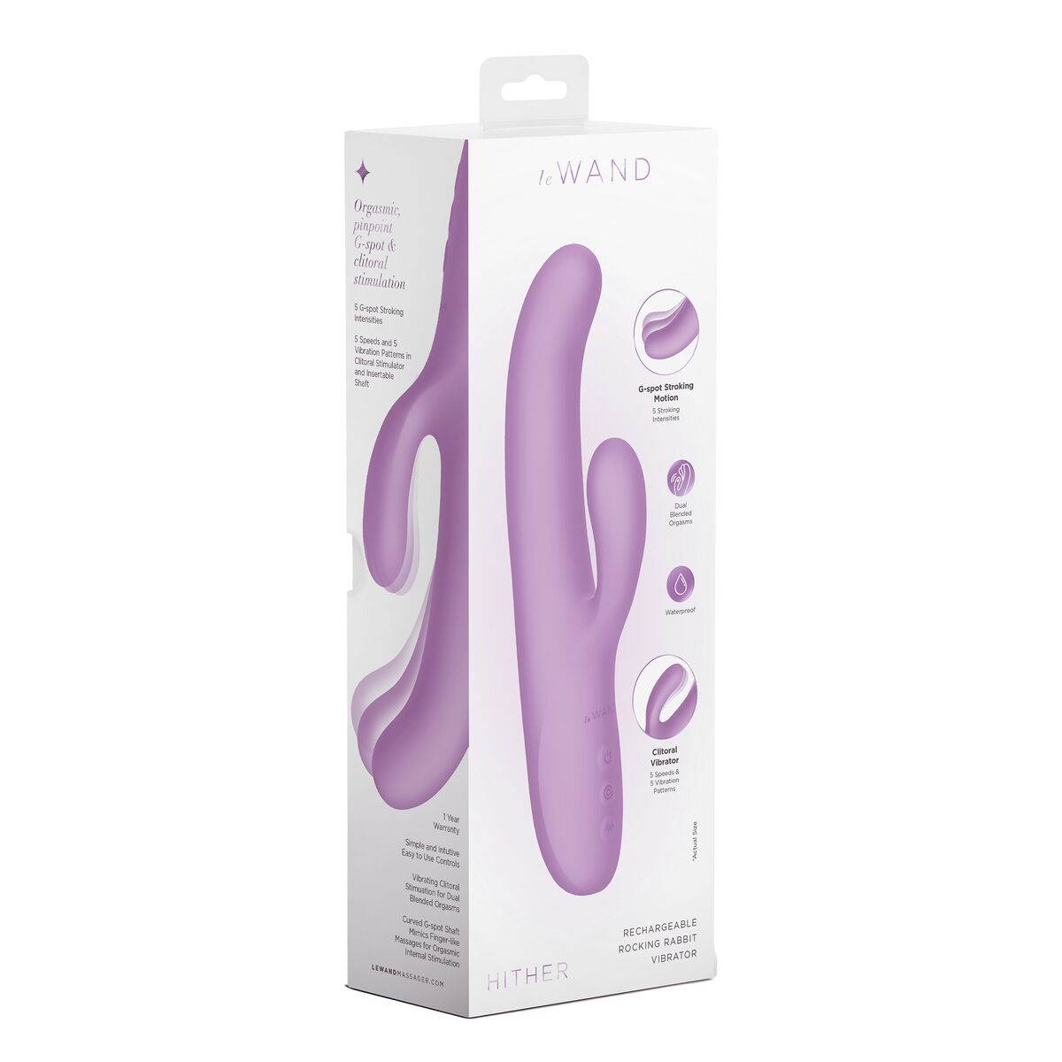Vibrador Doble Estimulación Le Wand Morado Púrpura