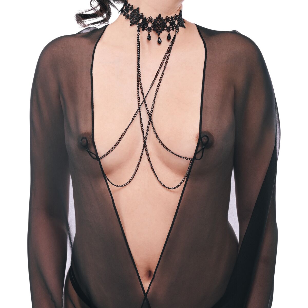 Cadena Con Pinzas Para Pezones Sportsheets Sex and Mischief