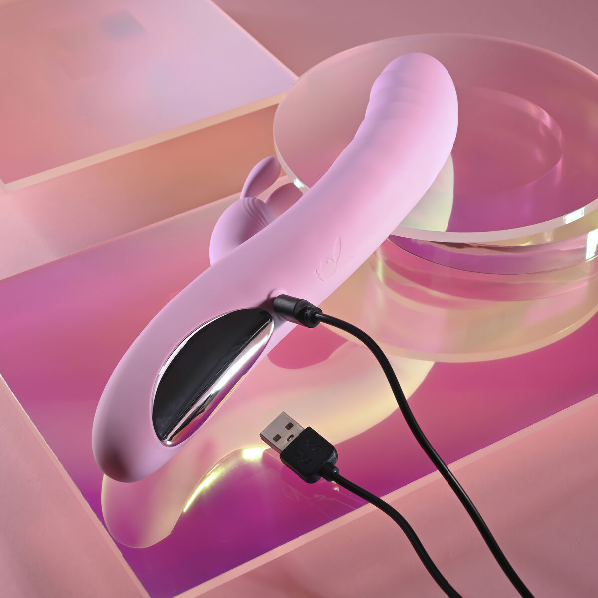 Vibrador Doble Estimulación Evolved Playboy Rosa