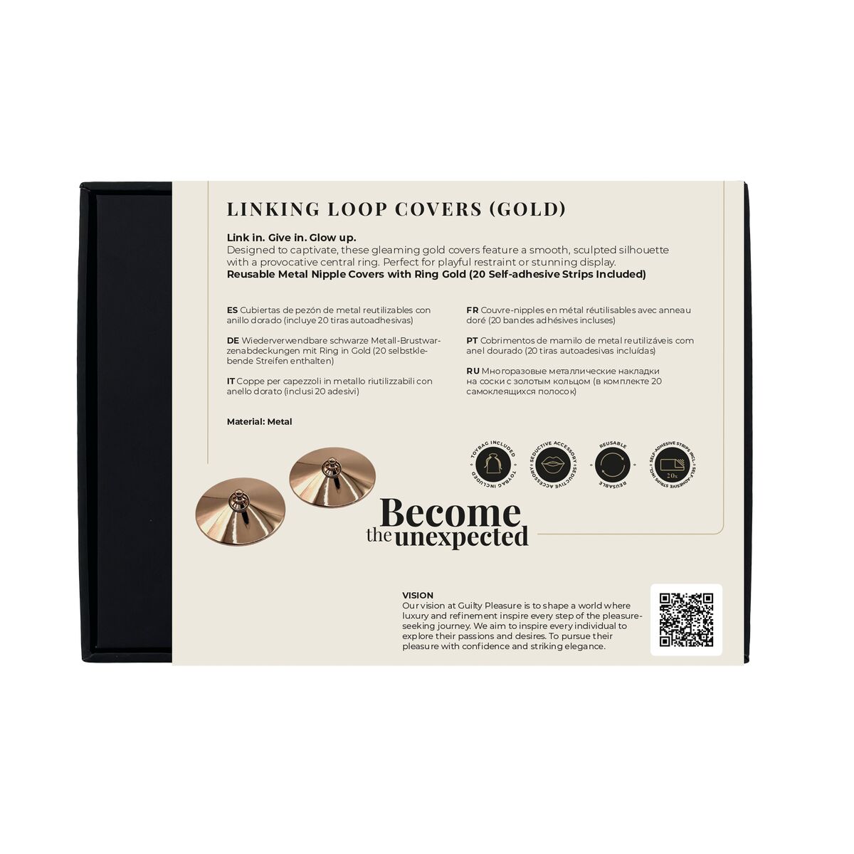 Pezoneras Guilty Pleasure Negro Talla única