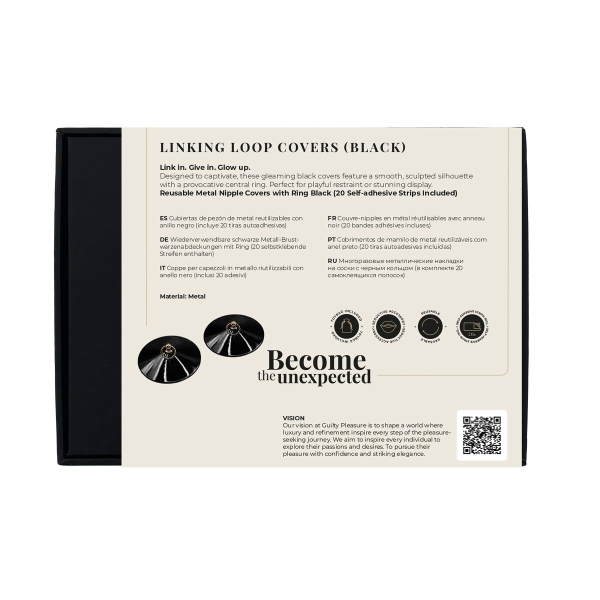 Pezoneras Guilty Pleasure Negro Talla única