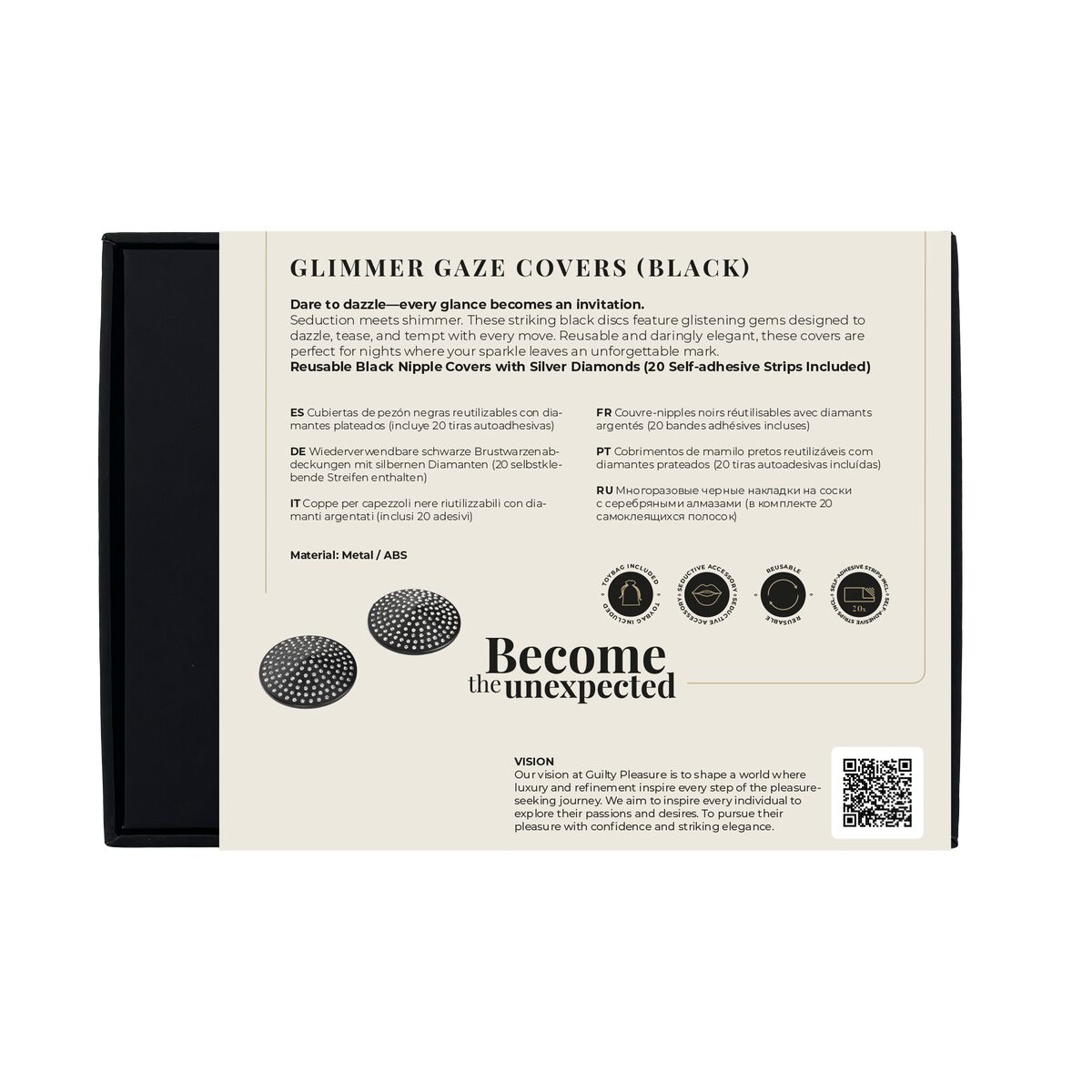 Pezoneras Guilty Pleasure Negro Talla única