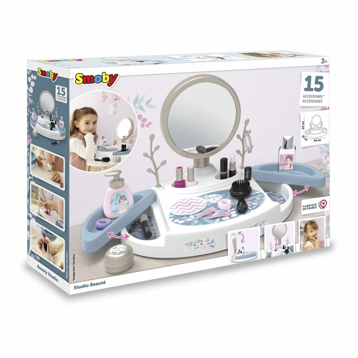 Set de Maquillaje Infantil Smoby My beauty studio Blanco