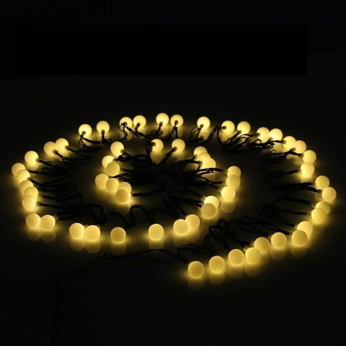 Guirnalda de Luces LED Lumi Garden BILLY SPHERICAL 60 LEDS Negro noir 1 W