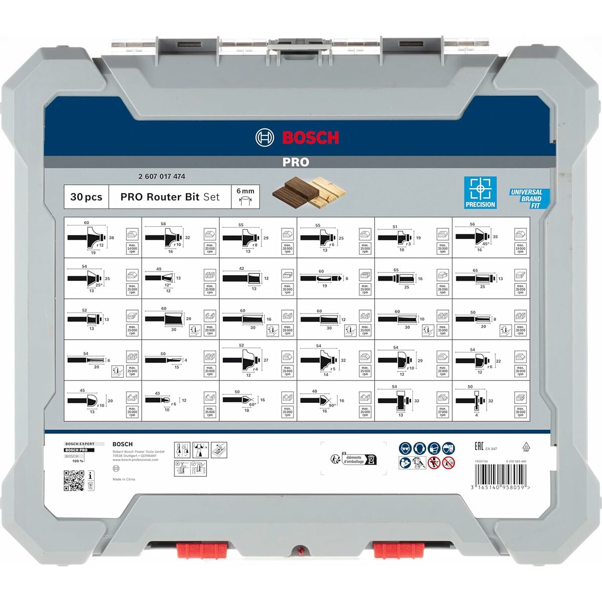 Set de accesorios BOSCH 30 piezas