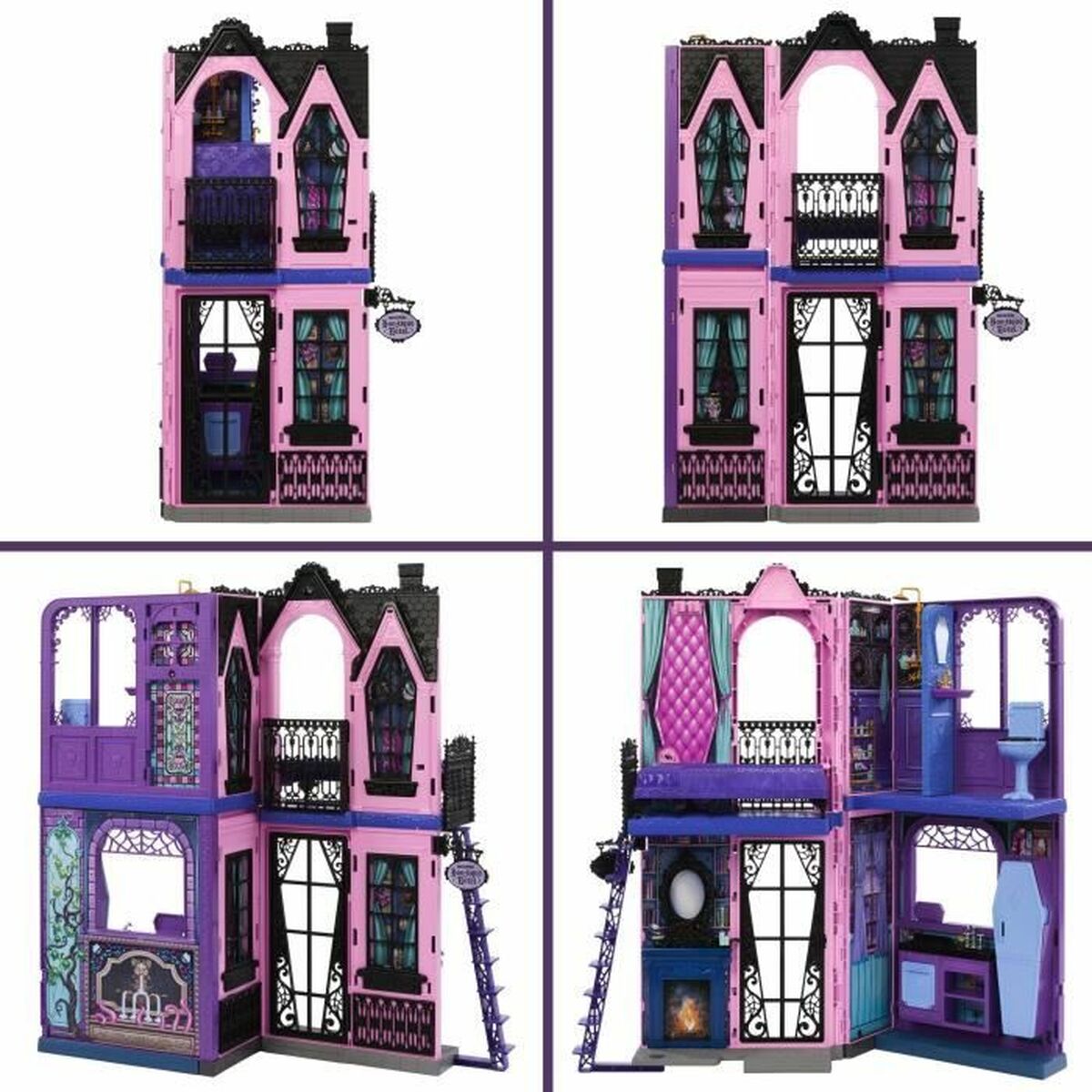 Casa de Muñecas Monster High 27 Piezas 4 Piezas
