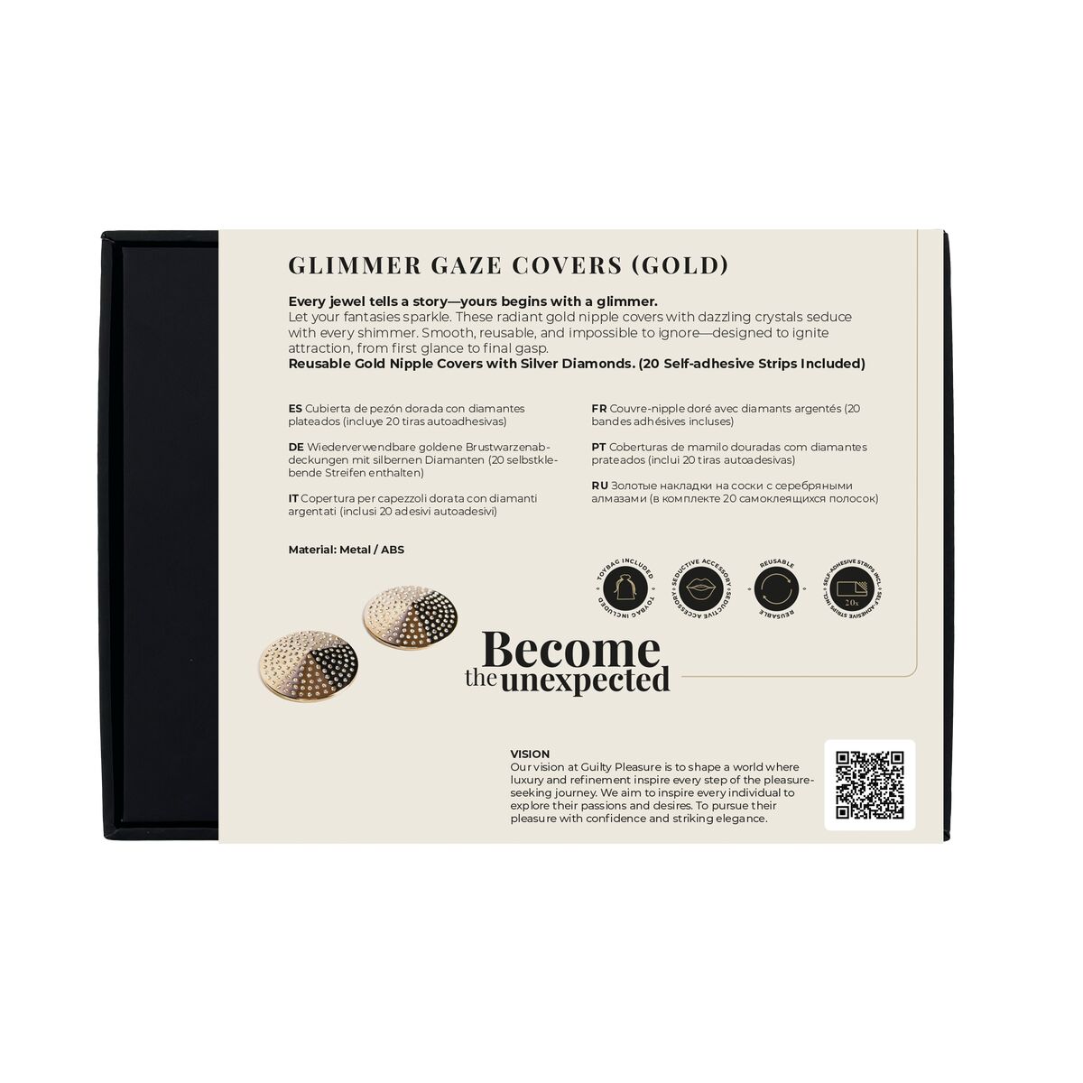 Pezoneras Guilty Pleasure Negro Talla única