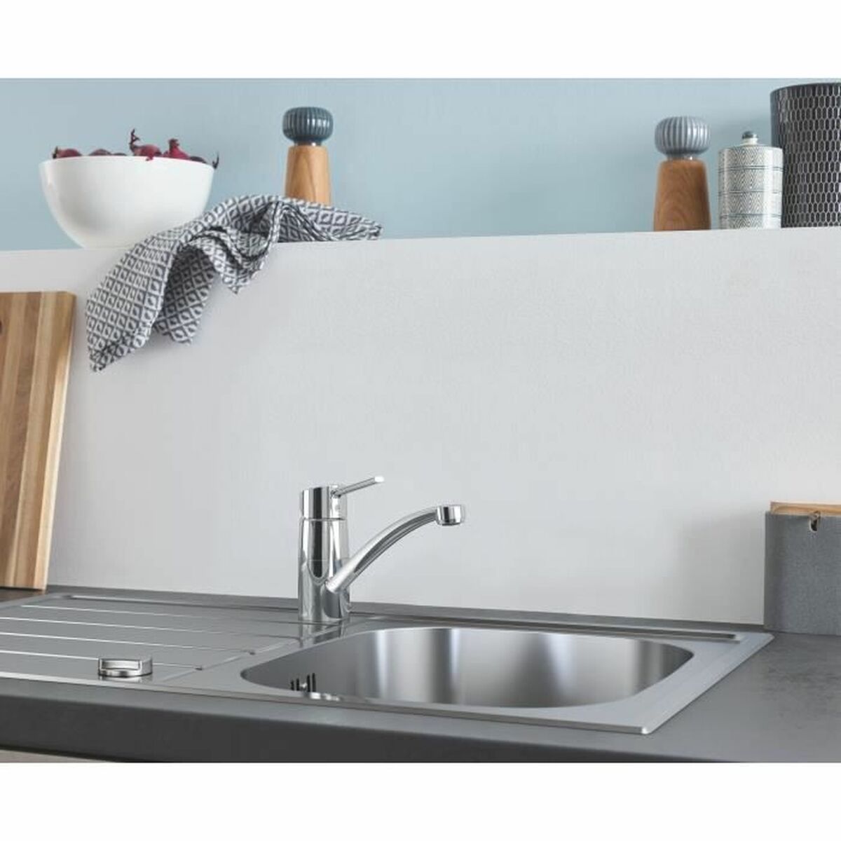 Fregadero de Un Seno Grohe 31552SD1 Gris