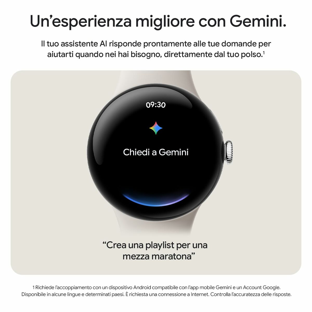 Smartwatch Google GA05785-DE Negro 1,4" 45 mm