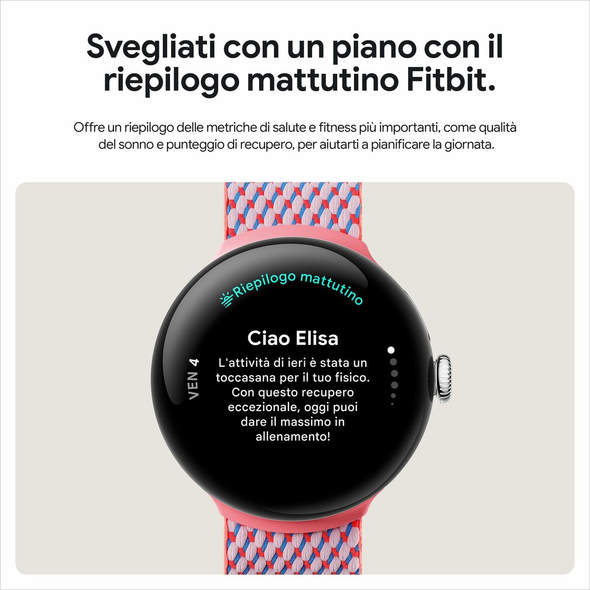 Smartwatch Google GA05785-DE Negro 1,4" 45 mm