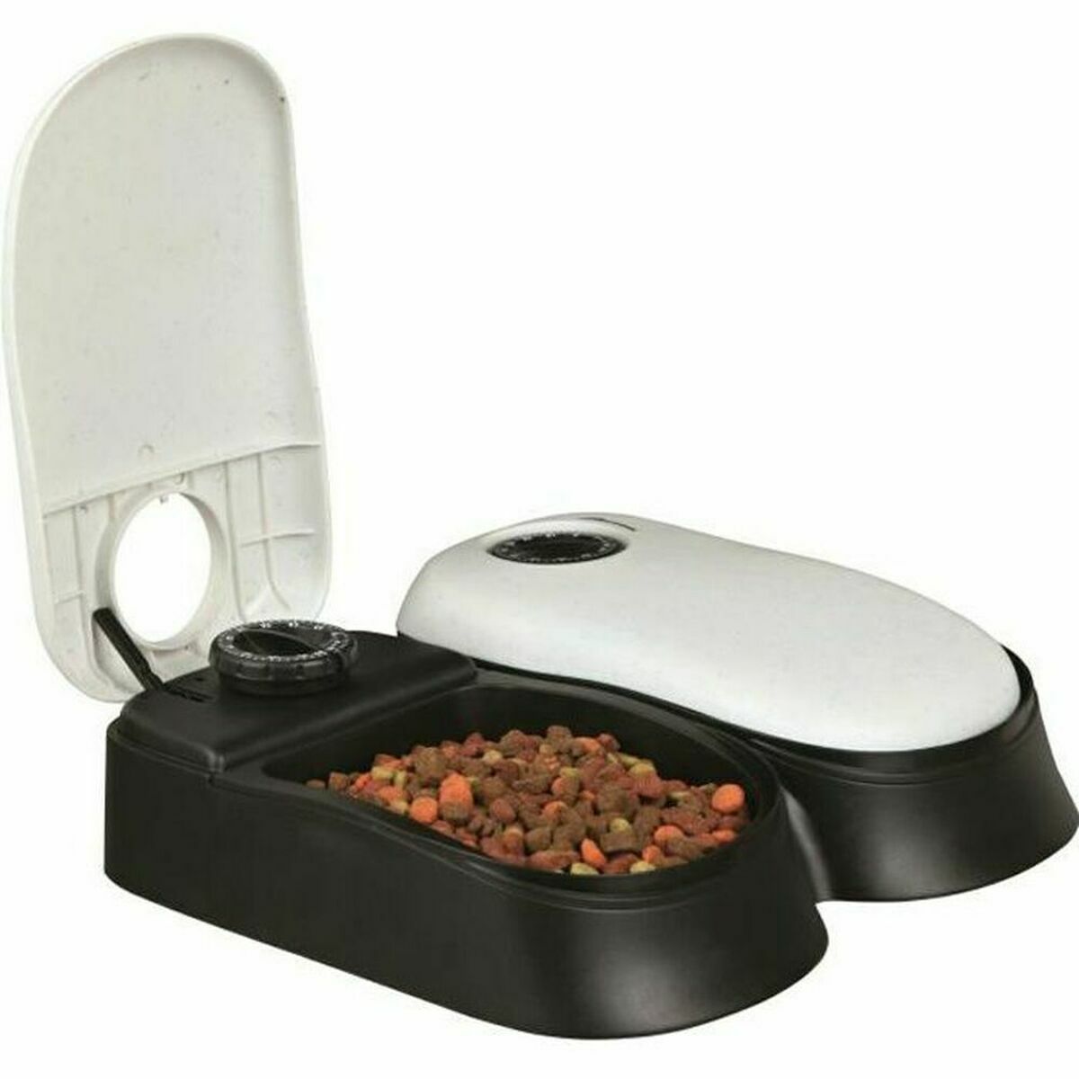 Comedero automático Trixie Blanco Negro Acrílico Plástico