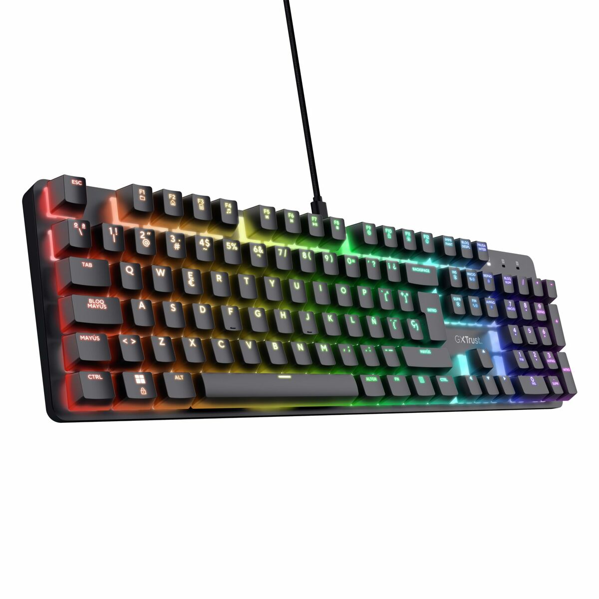 Teclado Gaming Trust 25682 Negro Qwerty Español