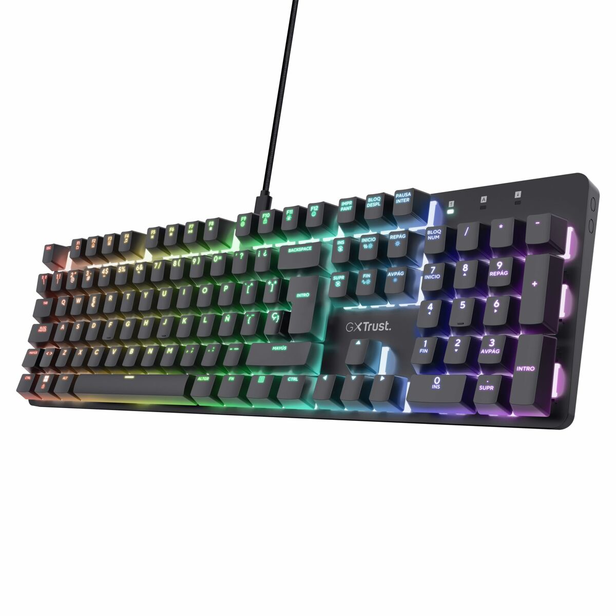 Teclado Gaming Trust 25682 Negro Qwerty Español