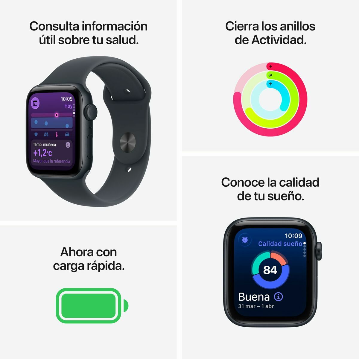 Smartwatch Apple MEHC4QL/A Negro 40 mm
