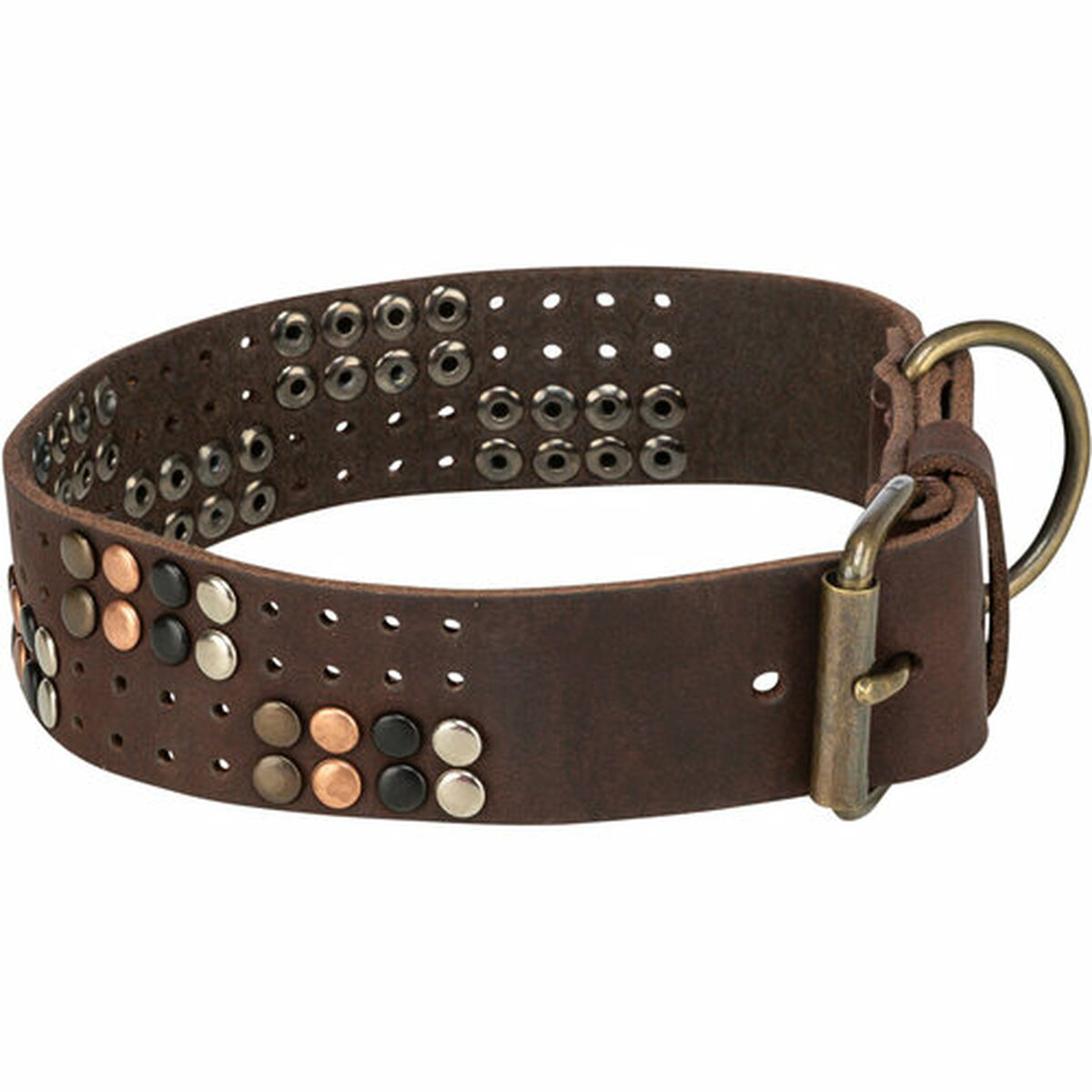 Collar para Perro Trixie Rustic Marrón oscuro M