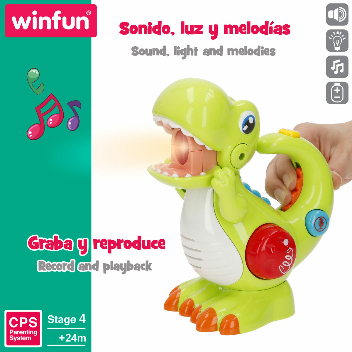 Juguete Interactivo para Bebés Winfun 15 x 16 x 9 cm (12 Unidades)