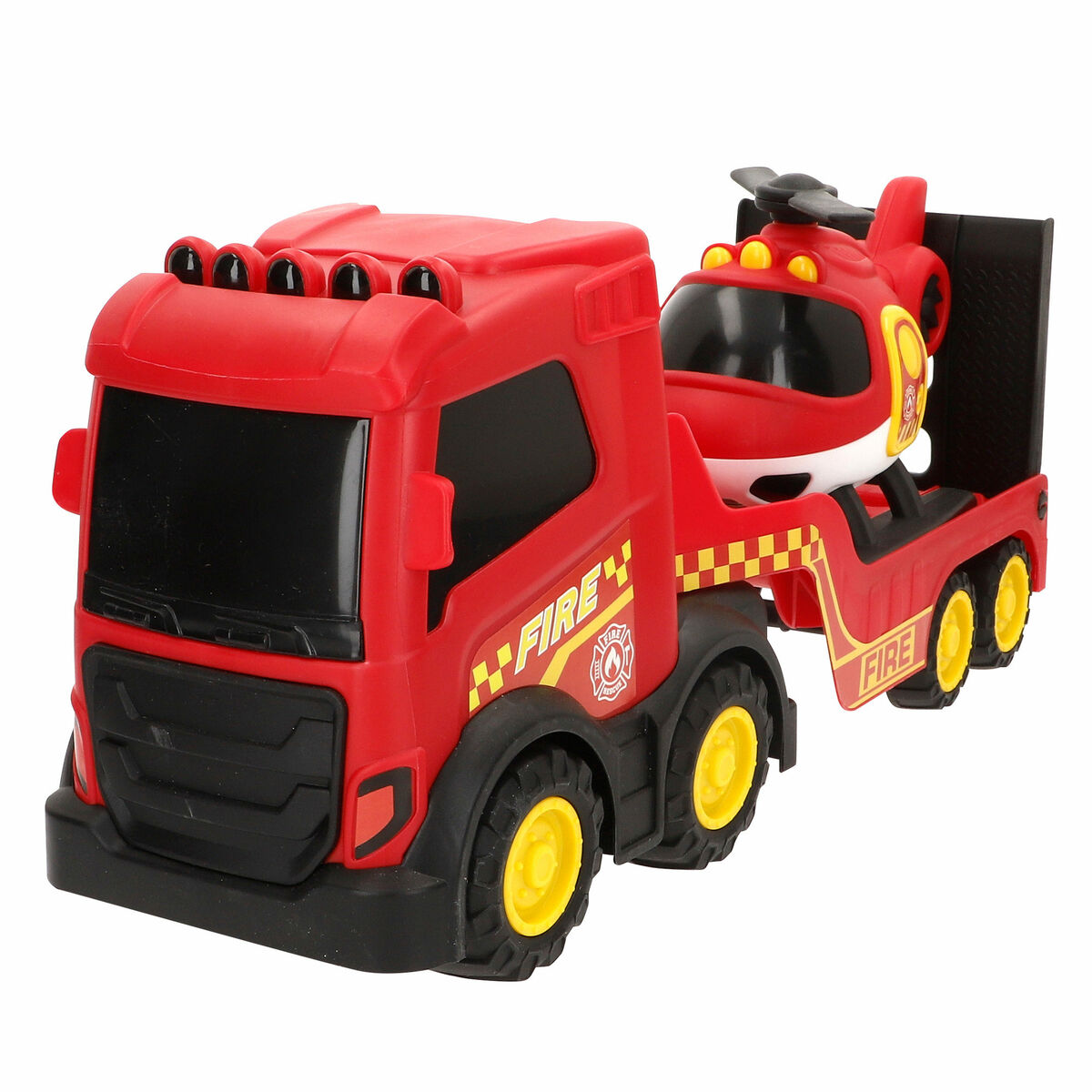 Camión de Bomberos Teamsterz 49 X 18 X 13 CM (4 Unidades)