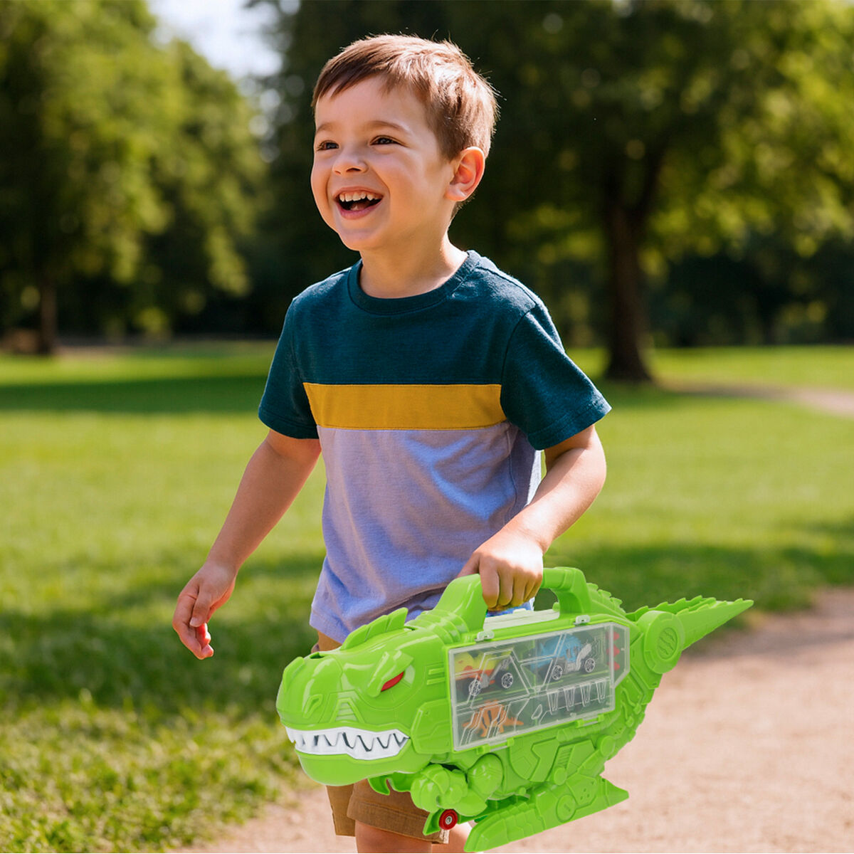 Estuche Teamsterz Dinosaurio (4 Unidades)